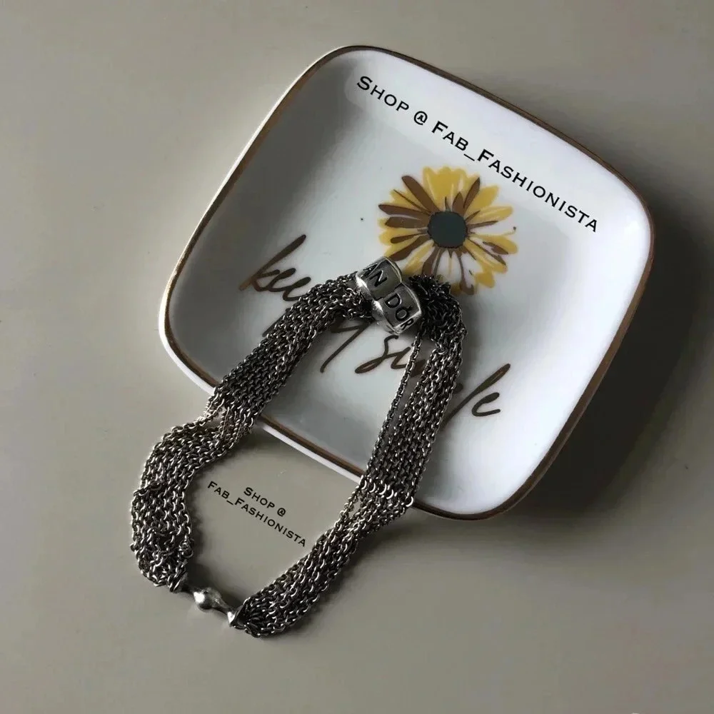 Pandora Sterling Silver clip bracelet retired